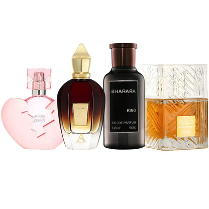 Sada 4 parfémů | Thank u Next, King, Alexandria 2, Khamrah