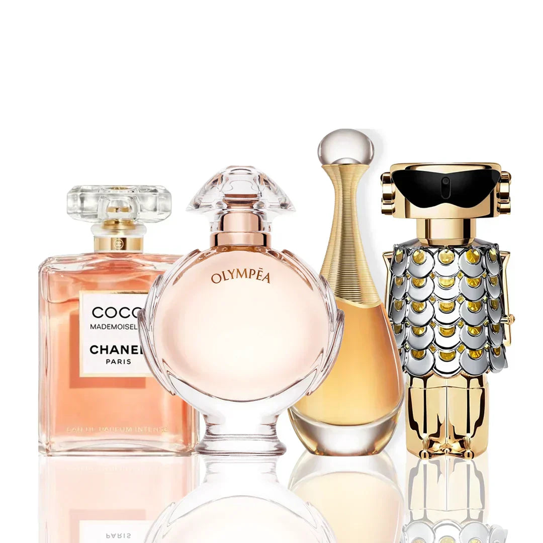 Sada 4 parfémů – Coco Chanel + Olympea + J'Adore + Fame 100 ml